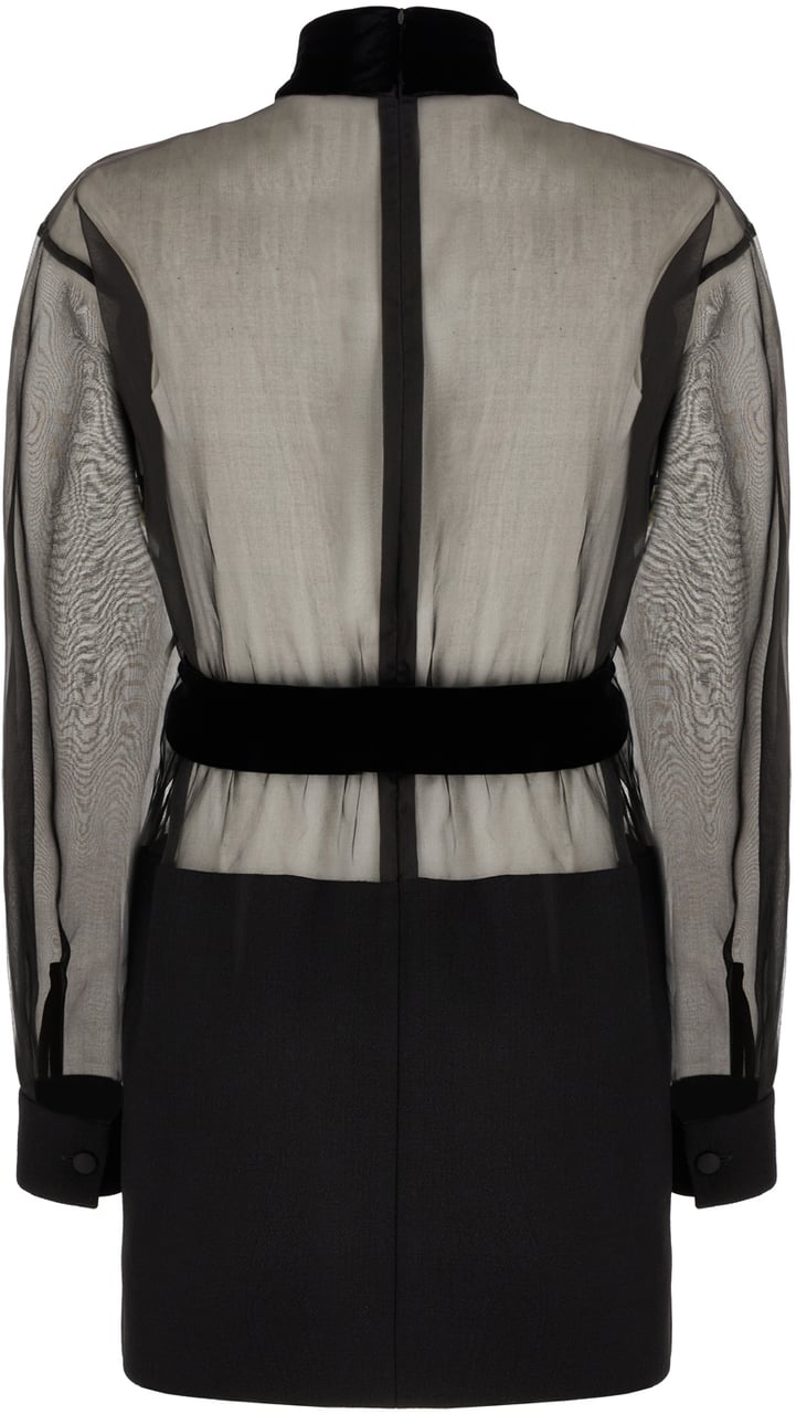 Dolce & Gabbana Dolce&gabbana Black stretch silk blend minidress Zwart