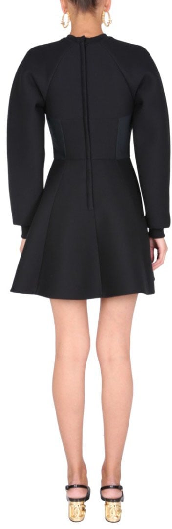 Dolce & Gabbana Technical Jersey Dress Zwart