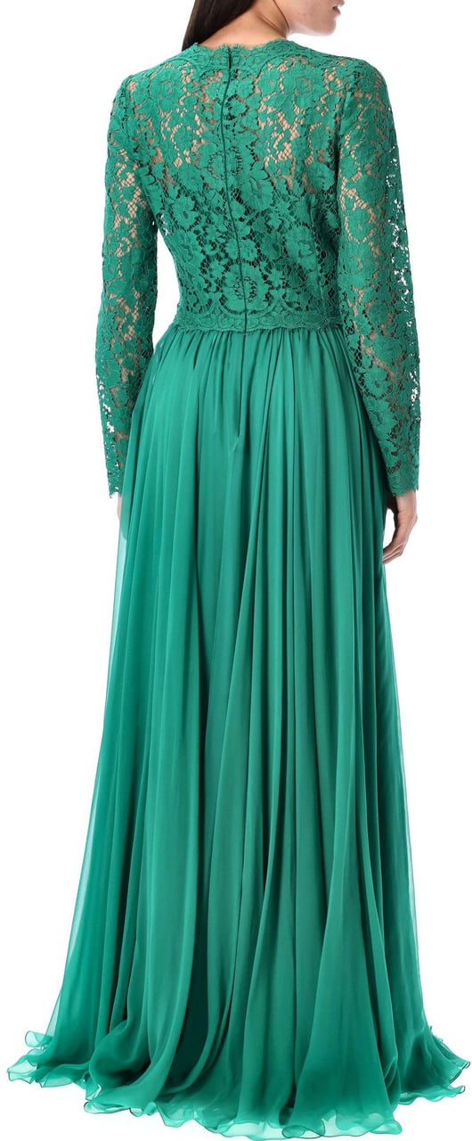 Dolce & Gabbana Long Gown Emerald Emerald Green Groen