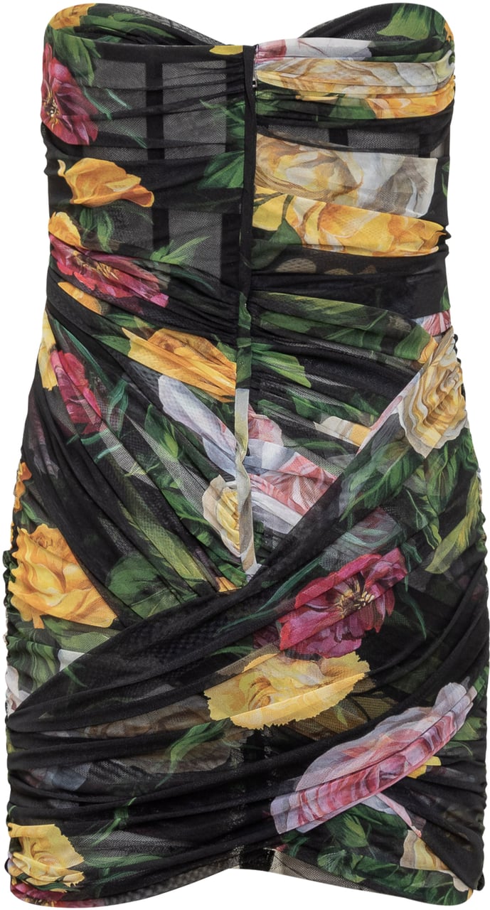 Dolce & Gabbana Abito Corto Boustier Zwart