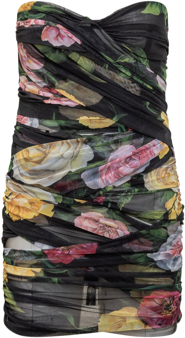 Dolce & Gabbana Abito Corto Boustier Zwart