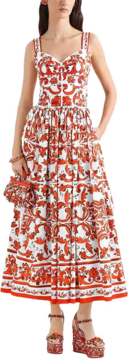 Dolce & Gabbana Dresses Orange Oranje