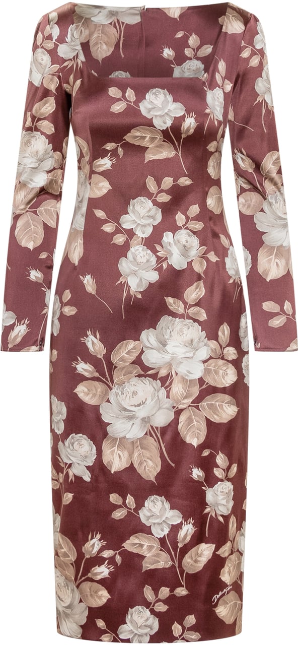 Dolce & Gabbana Abito Dolce & Gabbana a Fiori con Scollo Dritto Divers