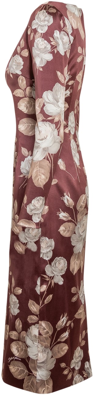 Dolce & Gabbana Abito Dolce & Gabbana a Fiori con Scollo Dritto Divers