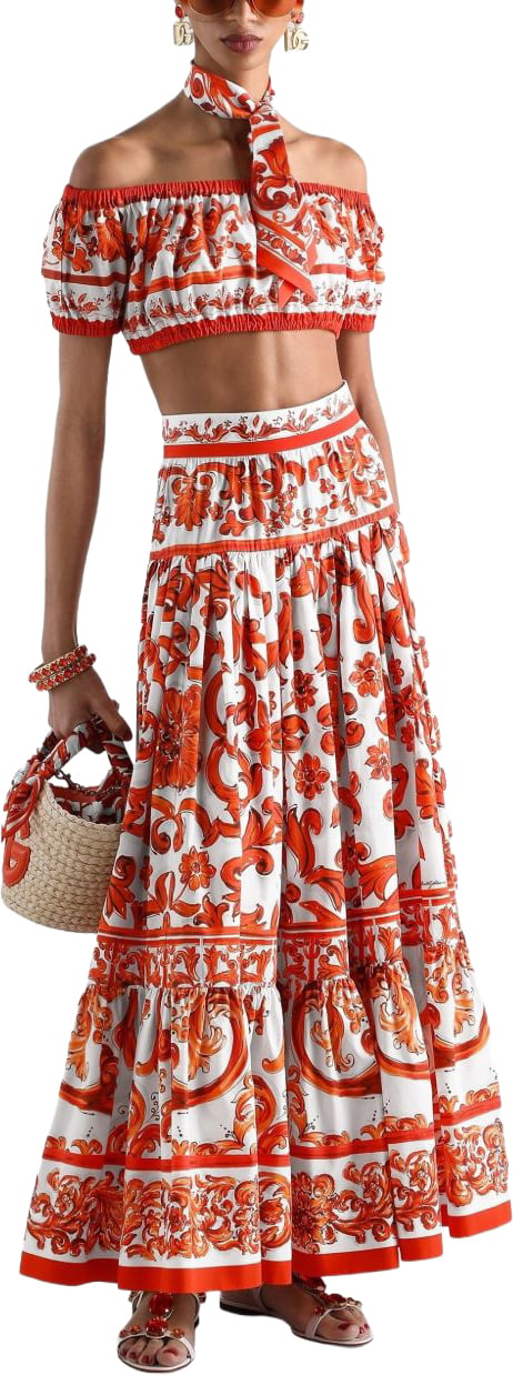 Dolce & Gabbana Top Orange Oranje