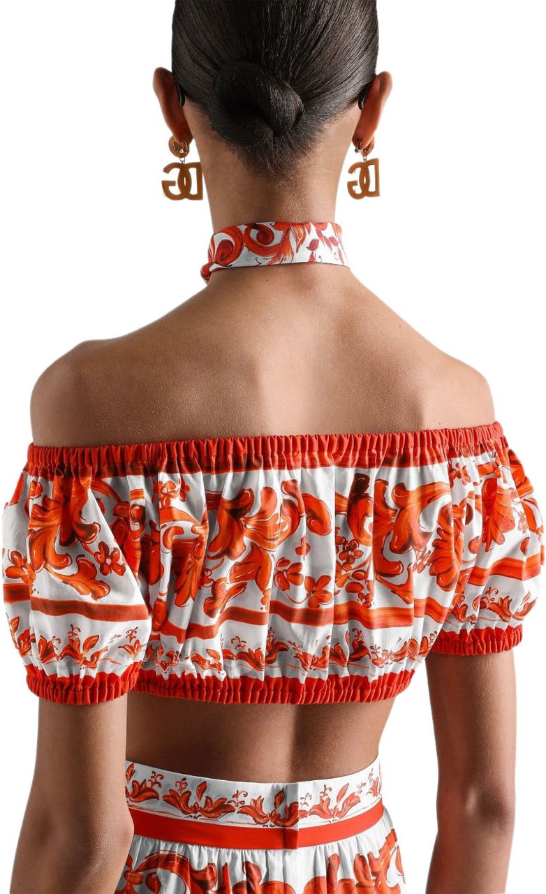 Dolce & Gabbana Top Orange Oranje