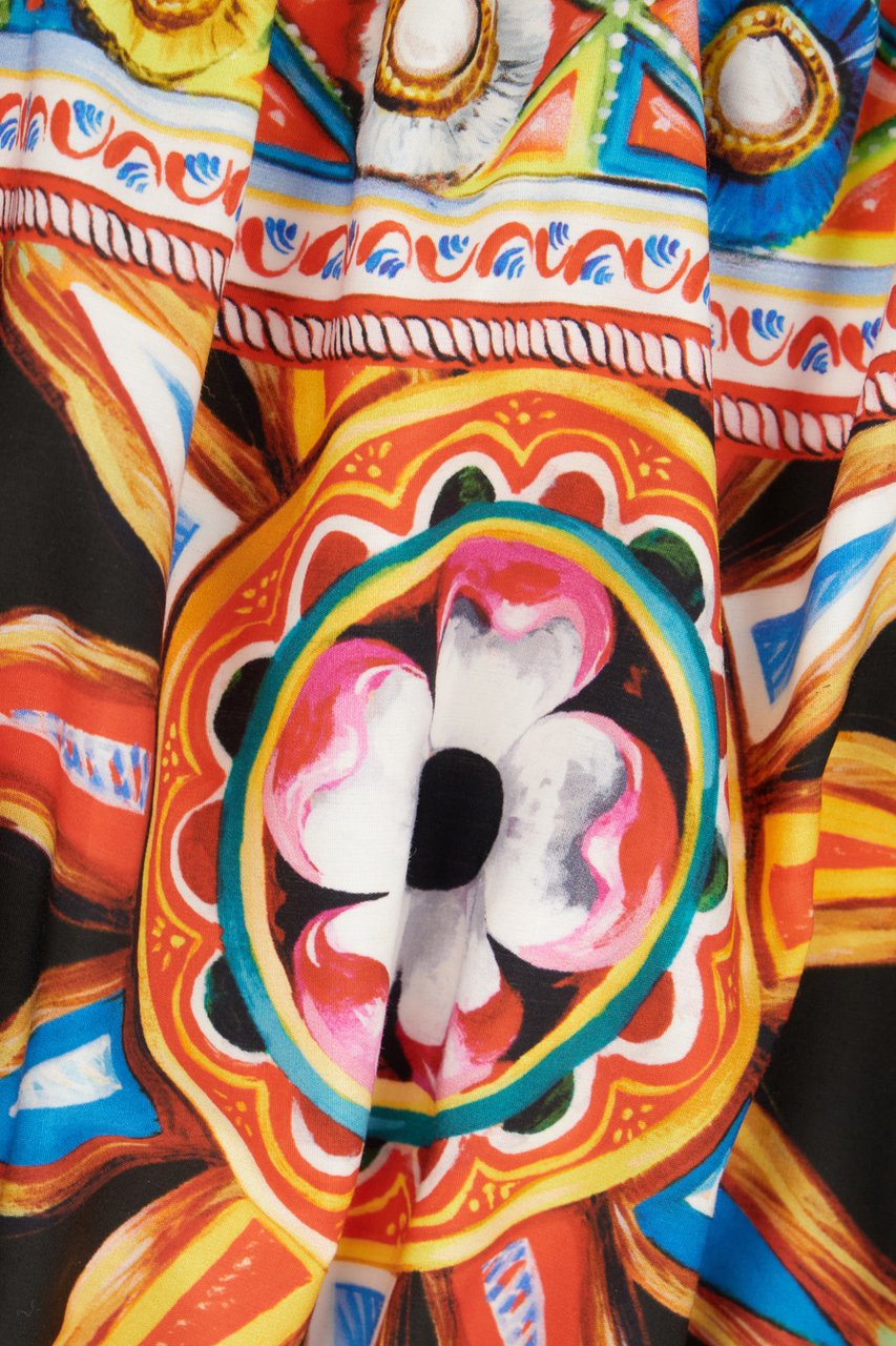 Dolce & Gabbana Dolce&gabbana Printed cotton top Divers