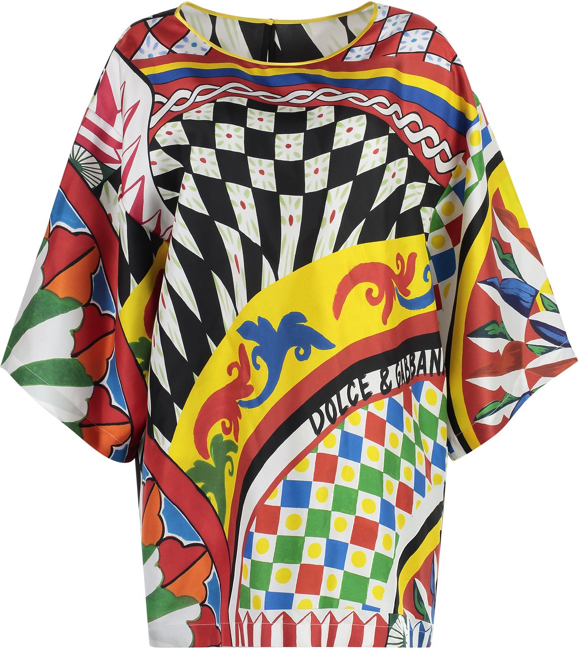 Dolce & Gabbana Printed silk blouse Divers