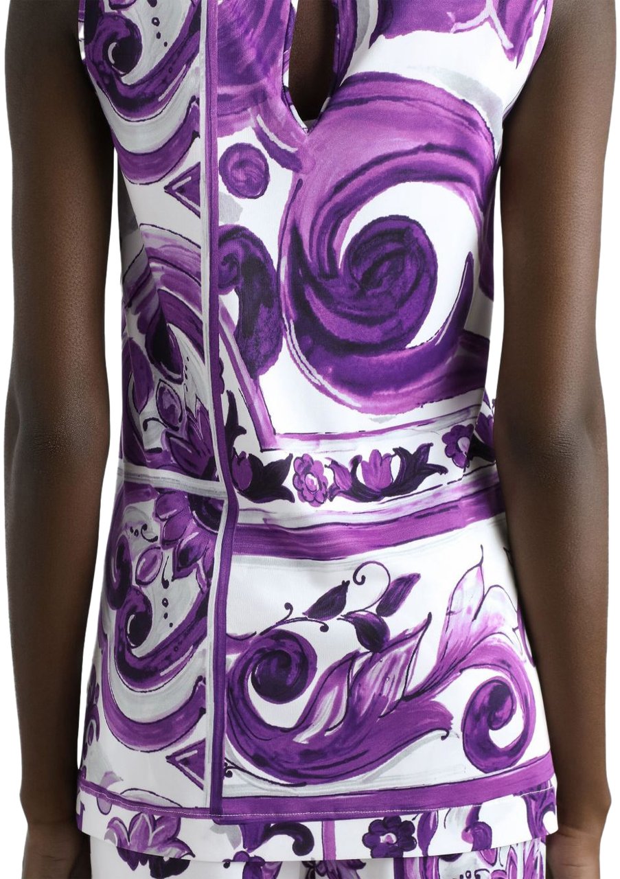 Dolce & Gabbana Top Purple Paars