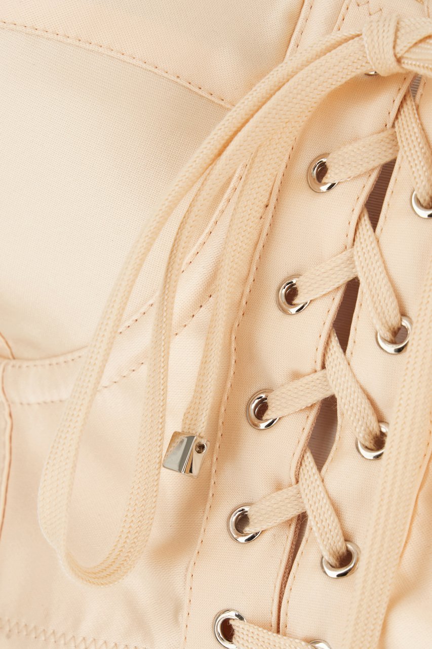 Dolce & Gabbana Dolce&gabbana Skin pink stretch polyester blend top Roze