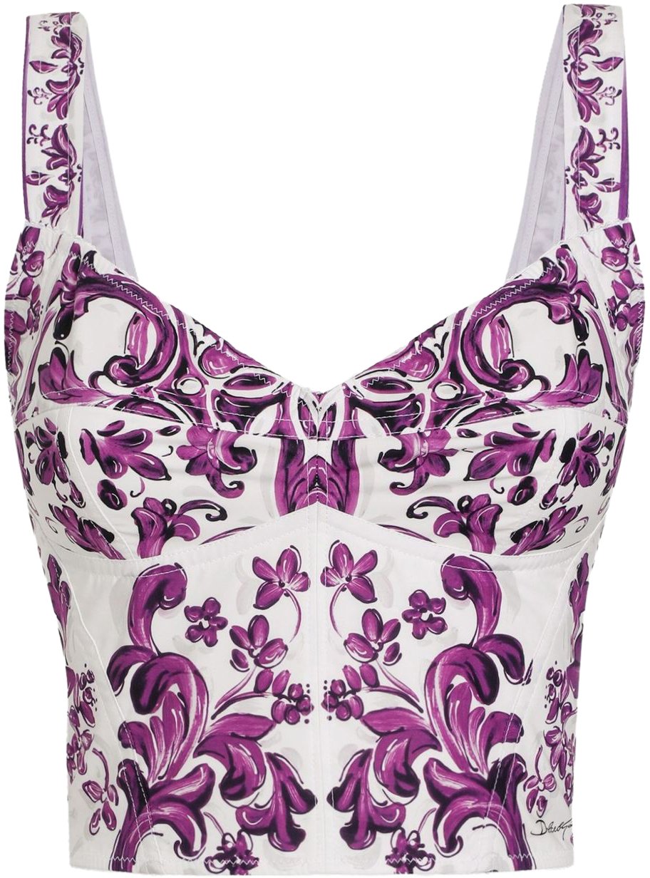 Dolce & Gabbana Top Purple Paars