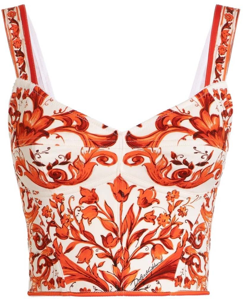 Dolce & Gabbana Top Orange Oranje