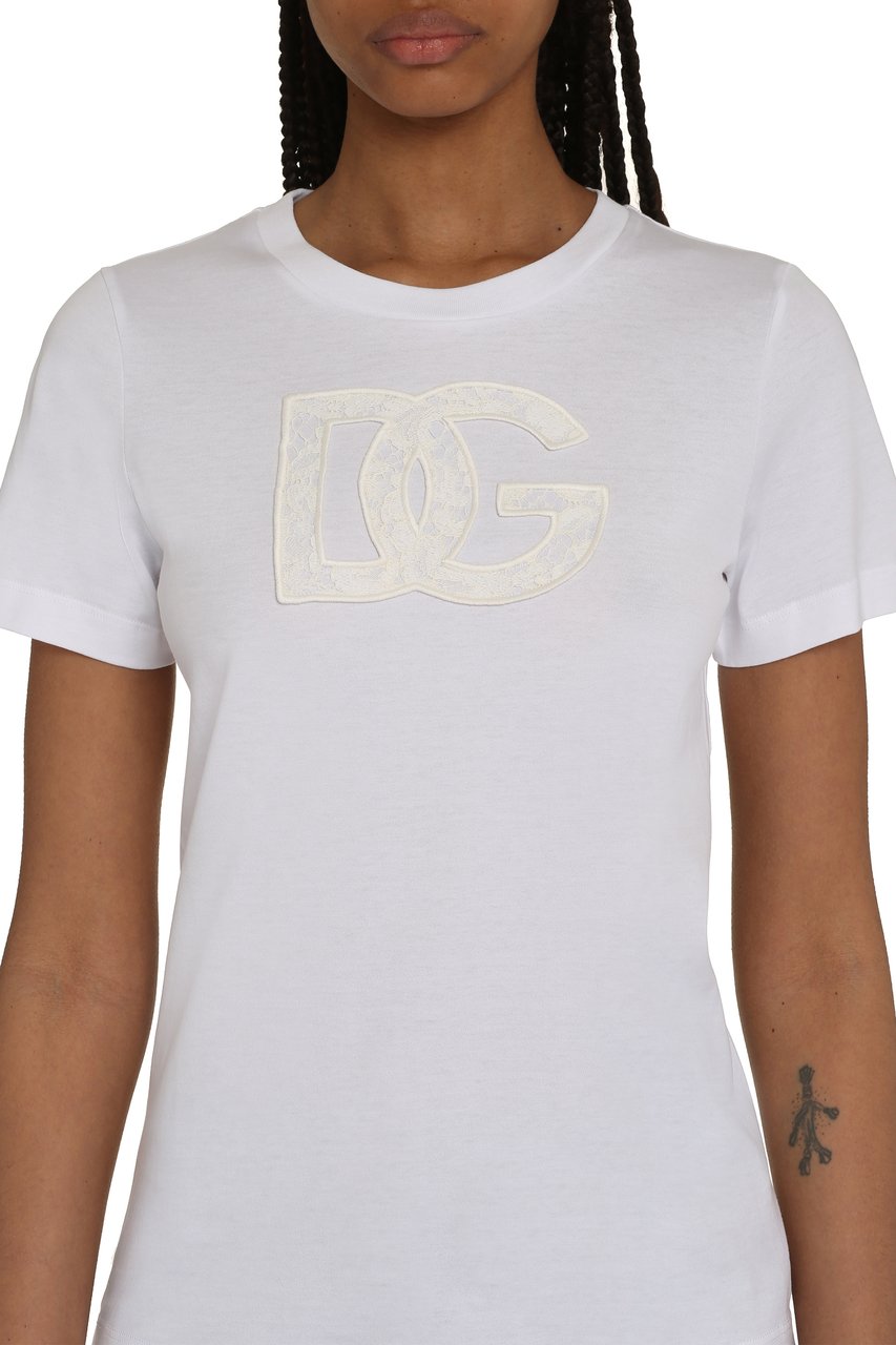 Dolce & Gabbana Cotton crew-neck T-shirt Wit