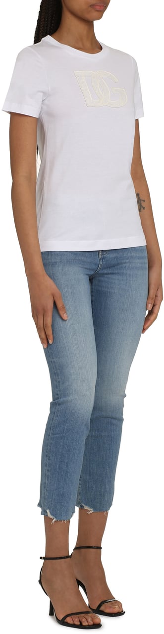 Dolce & Gabbana Cotton crew-neck T-shirt Wit
