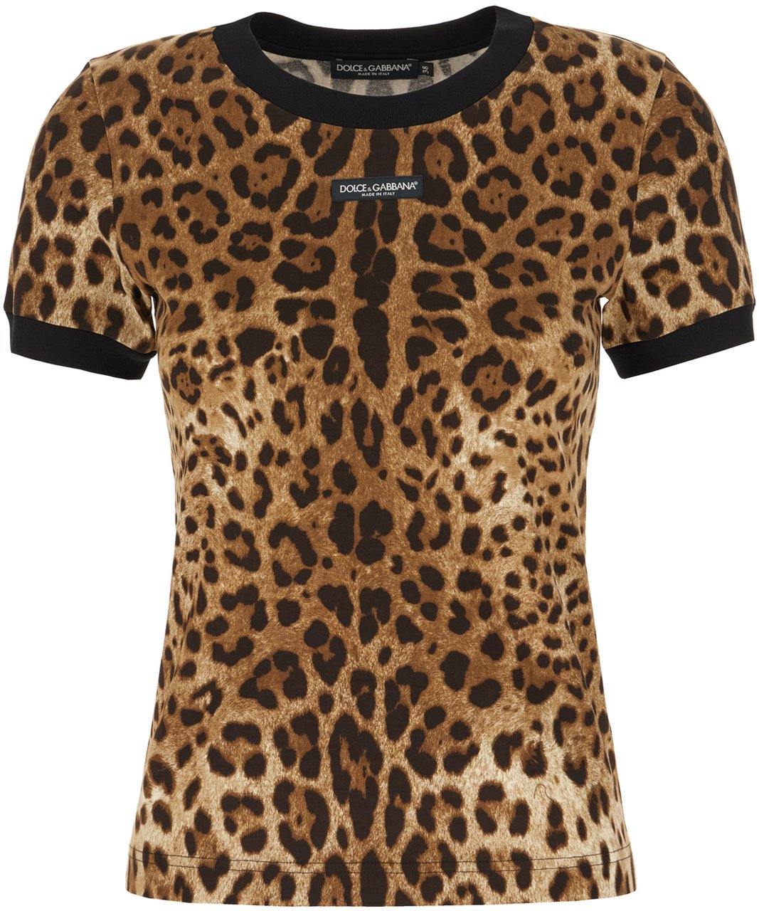 Dolce & Gabbana T-Shirts And Polos Leopard Beige