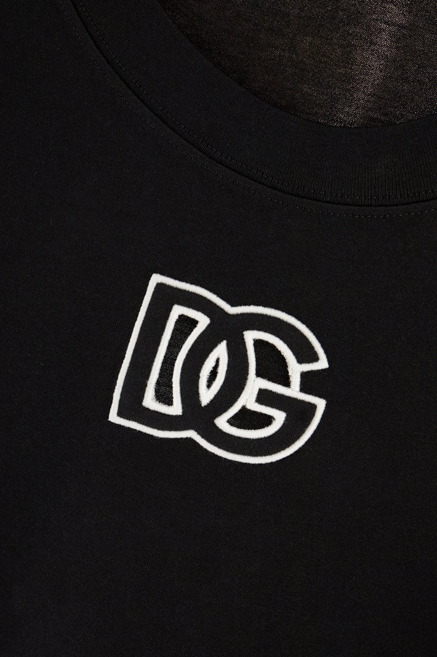 Dolce & Gabbana Dolce&gabbana Black cotton t-shirt Zwart