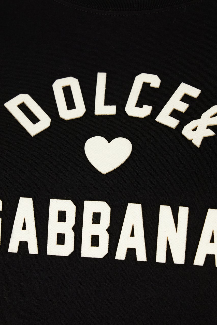 Dolce & Gabbana Dolce&gabbana Black cotton t-shirt Zwart