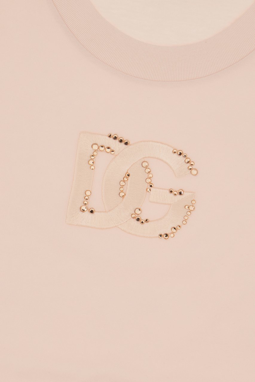 Dolce & Gabbana Pink cotton t-shirt Roze