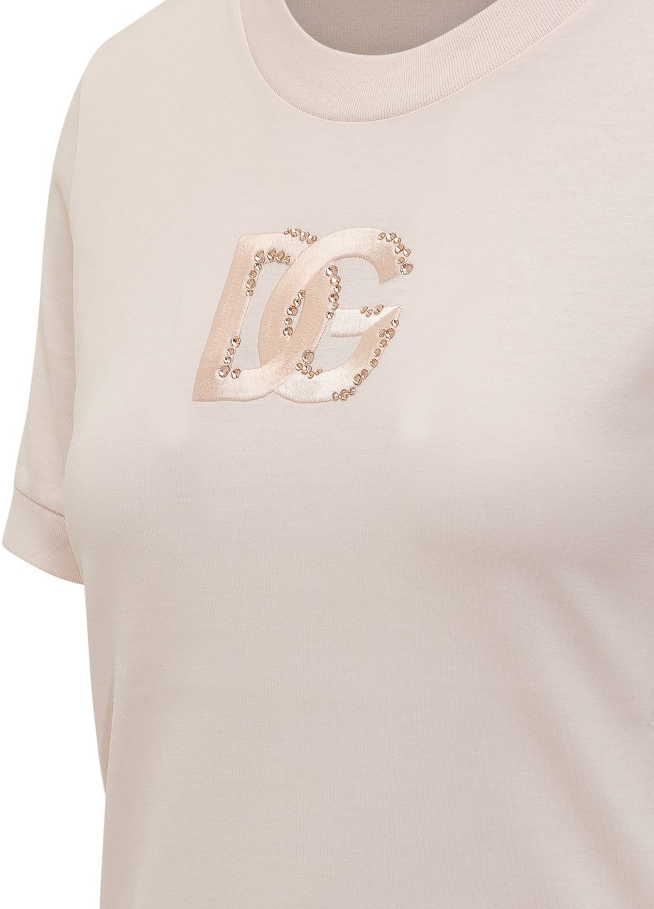 Dolce & Gabbana T-SHIRT MC GIRO Wit