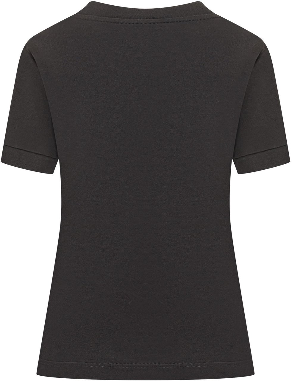 Dolce & Gabbana T-Shirt con Logo Applicato Zwart