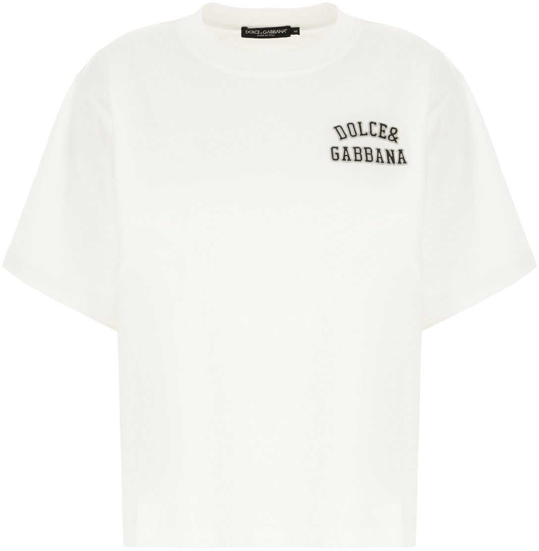 Dolce & Gabbana Dolce&gabbana White cotton t-shirt Wit
