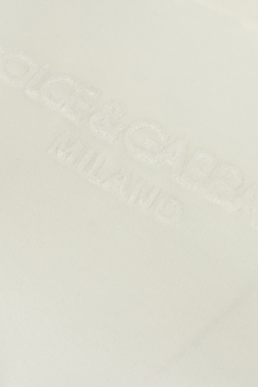 Dolce & Gabbana Dolce&gabbana Ivory chenille t-shirt Neutraal