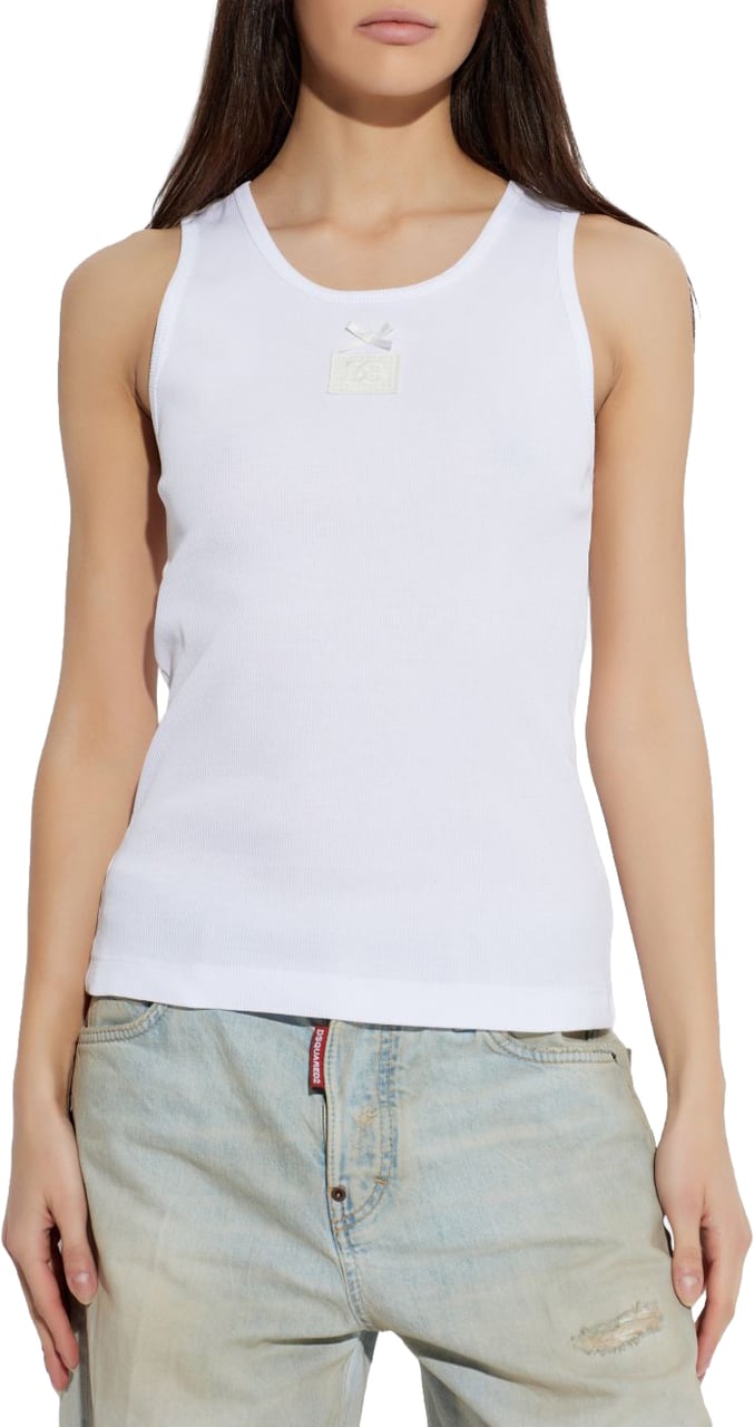 Dolce & Gabbana Top Bianco Wit