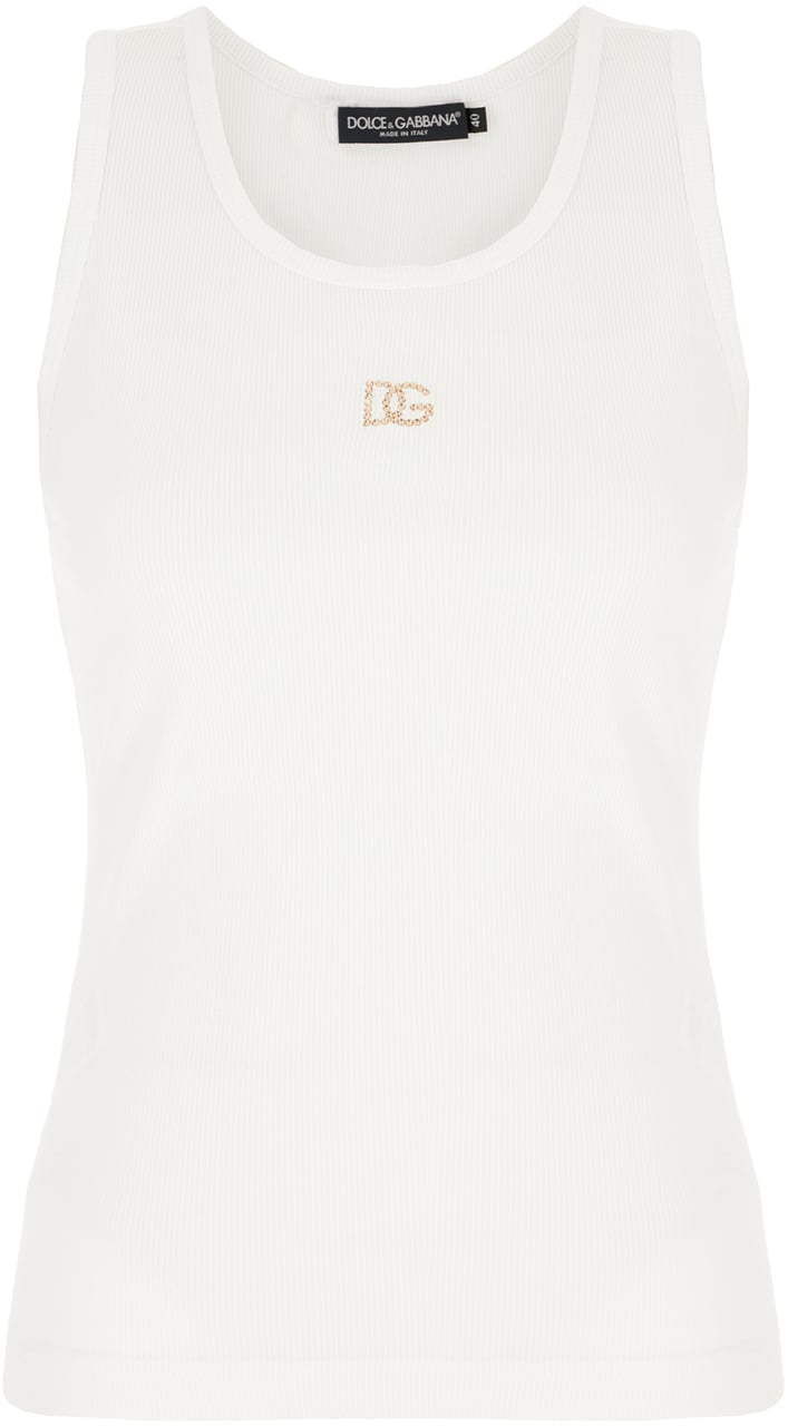 Dolce & Gabbana Dolce&gabbana White cotton top Wit