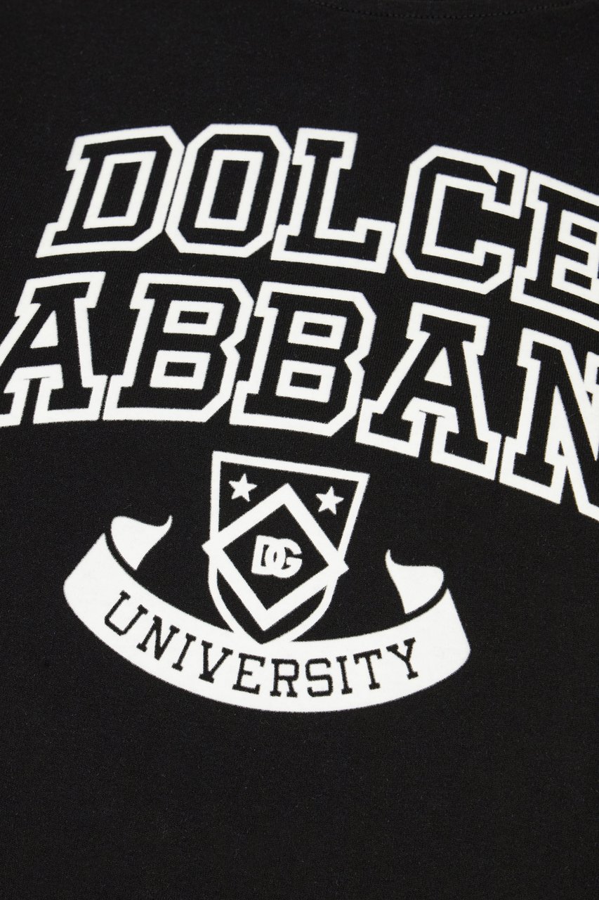 Dolce & Gabbana Dolce&gabbana Black cotton t-shirt Zwart
