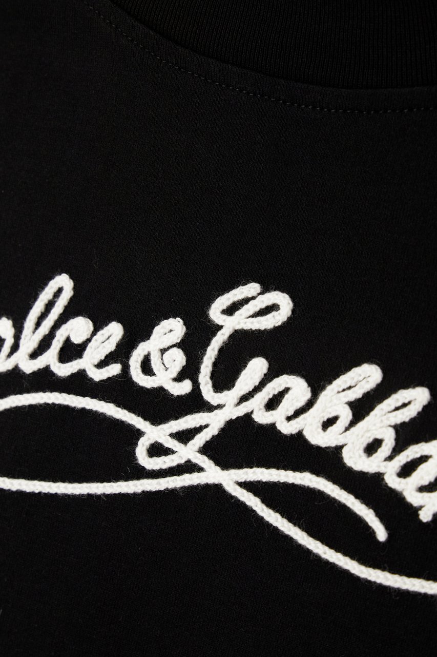 Dolce & Gabbana Dolce&gabbana Black cotton t-shirt Zwart