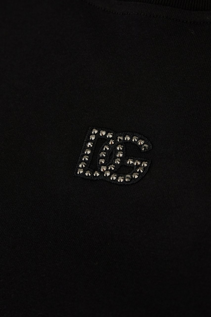 Dolce & Gabbana Dolce&gabbana Black cotton t-shirt Zwart