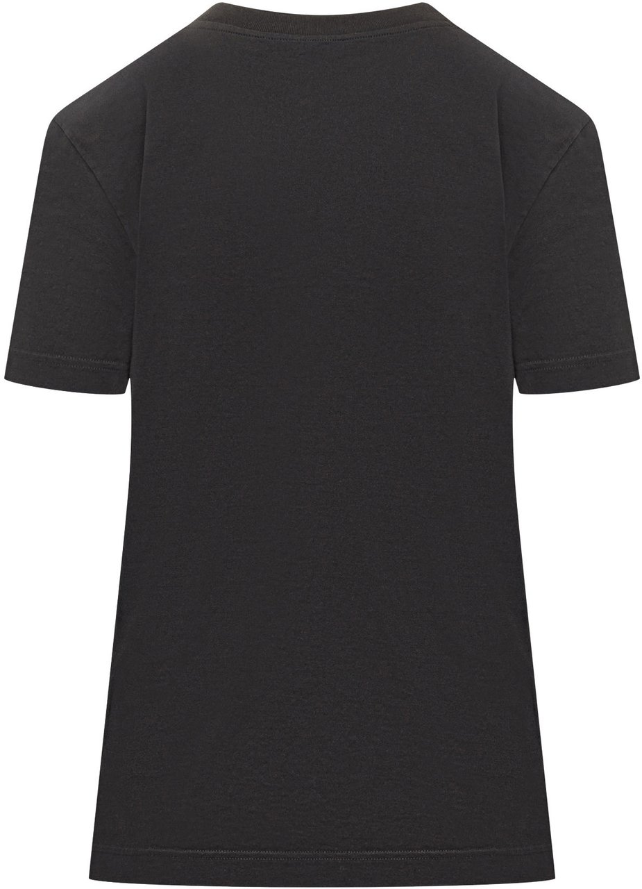 Dolce & Gabbana T-Shirt con Dettaglio Logo Zwart