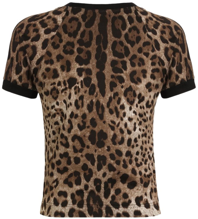 Dolce & Gabbana T-Shirts And Polos Leopard Beige