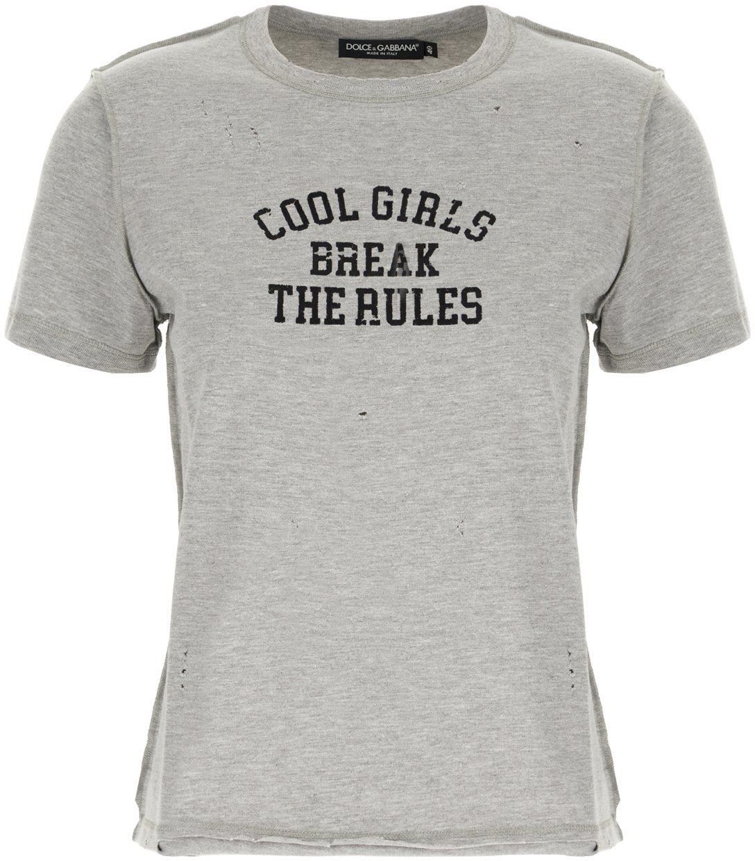 Dolce & Gabbana Dolce&gabbana Grey cotton blend t-shirt Grijs