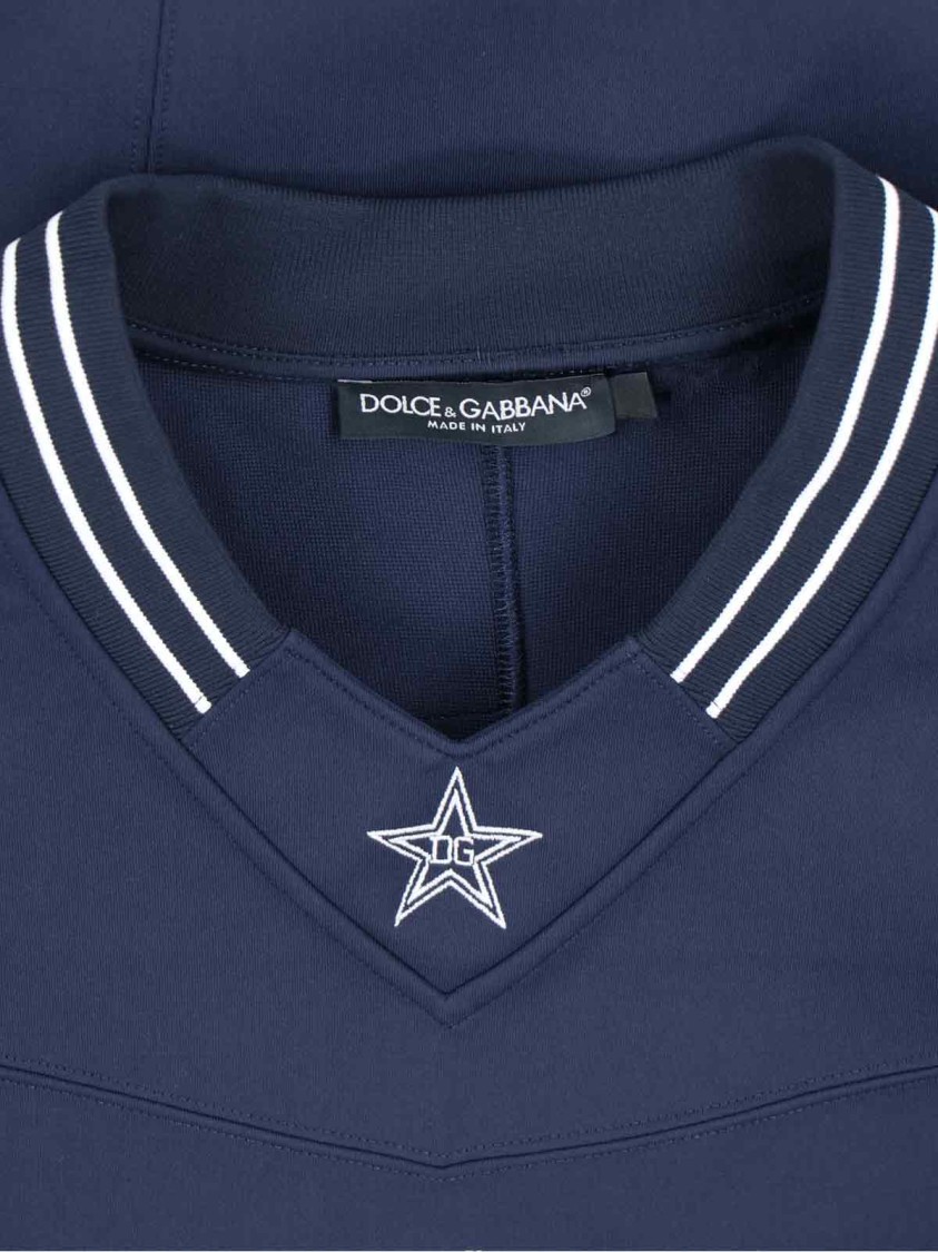 Dolce & Gabbana Classic Women's T-Shirts And Polos With Design Blauw
