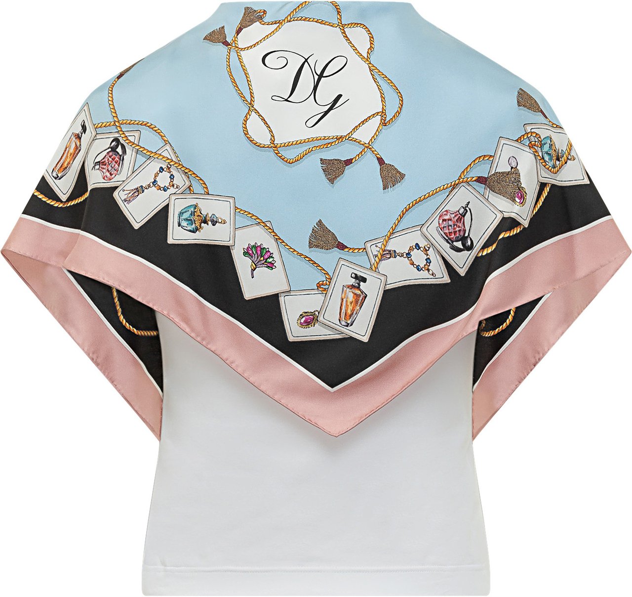 Dolce & Gabbana T-shirt con Inserti Stampati Wit