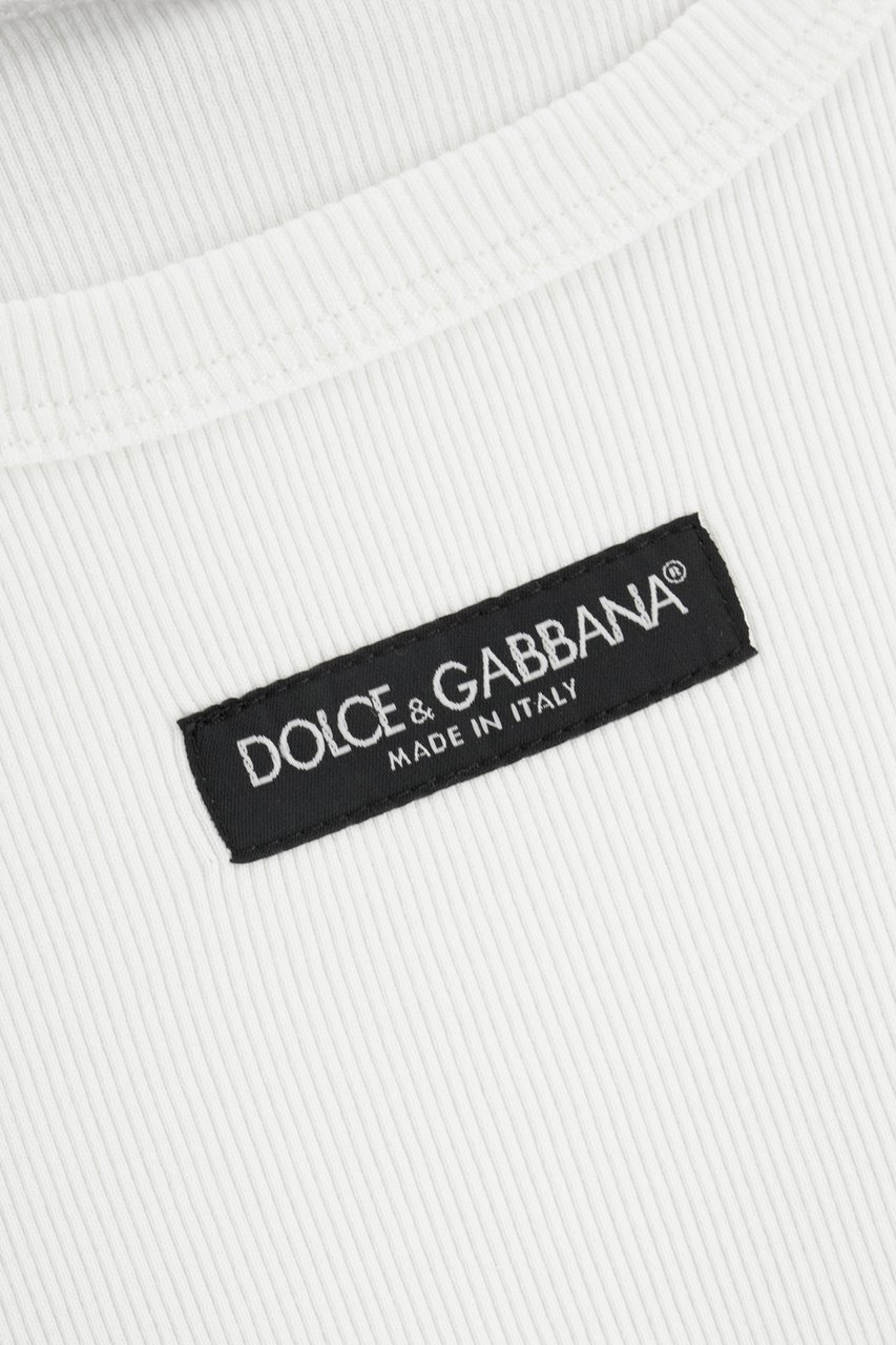 Dolce & Gabbana Dolce&gabbana White cotton top Wit