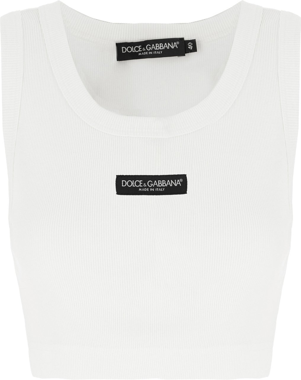 Dolce & Gabbana Dolce&gabbana White cotton top Wit