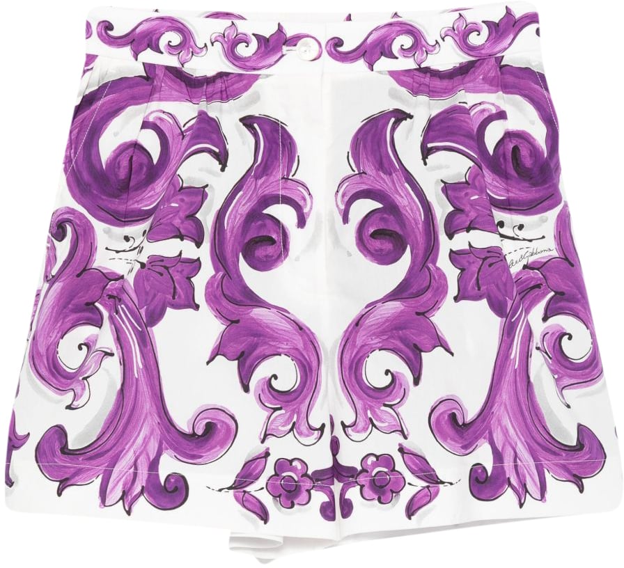 Dolce & Gabbana Shorts Purple Paars