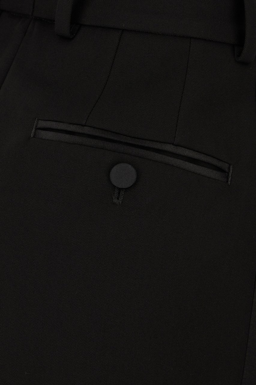 Dolce & Gabbana Dolce&gabbana Black wool blend pants Zwart