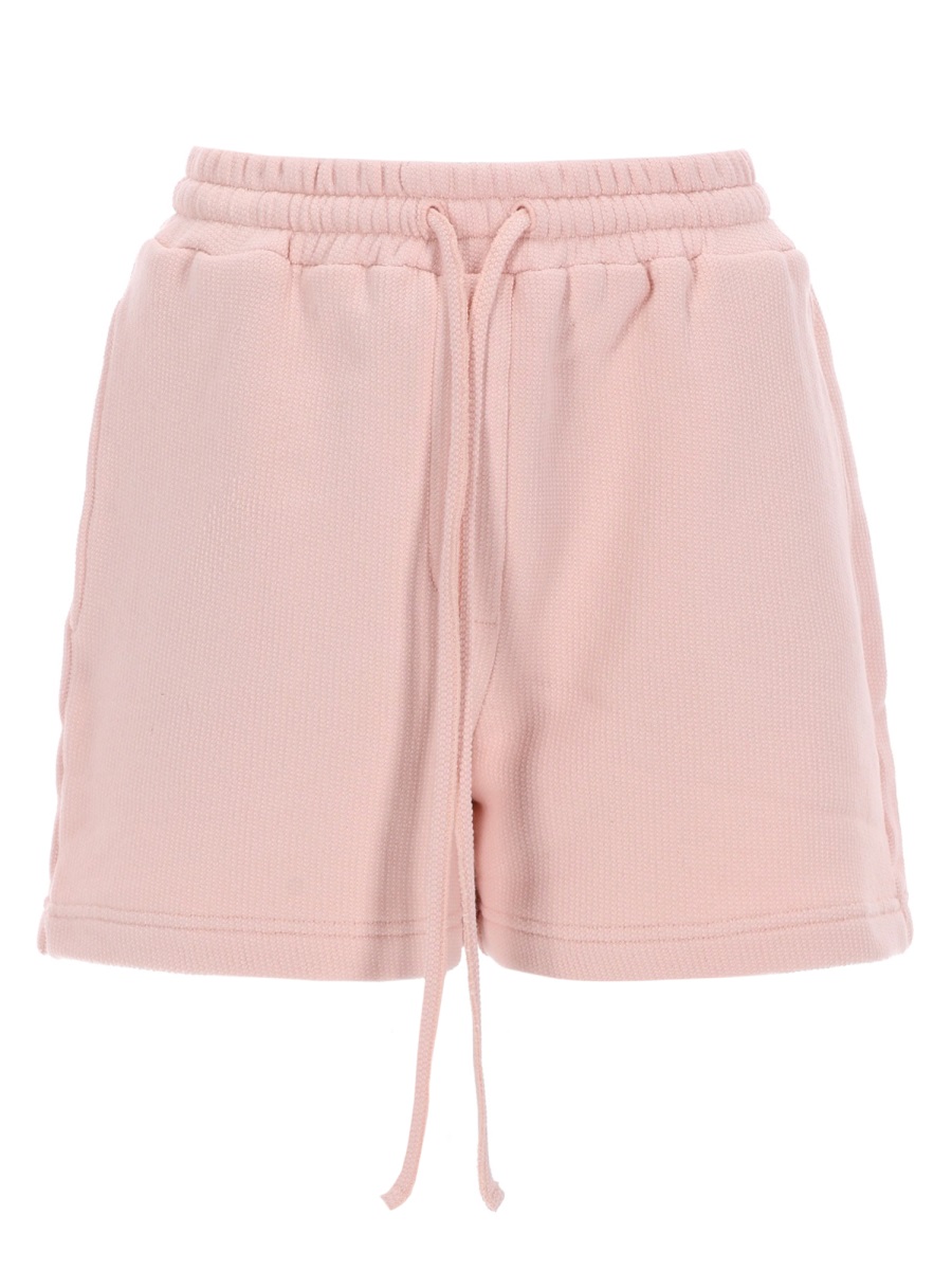 Dolce & Gabbana Ribbed Drawstring Cotton Casual Shorts Neutraal