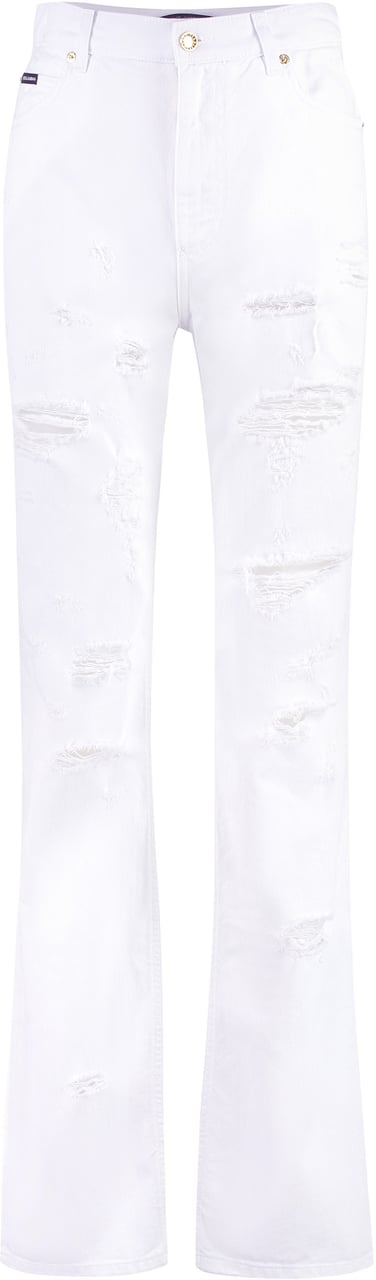 Dolce & Gabbana 5-pocket straight-leg jeans Wit