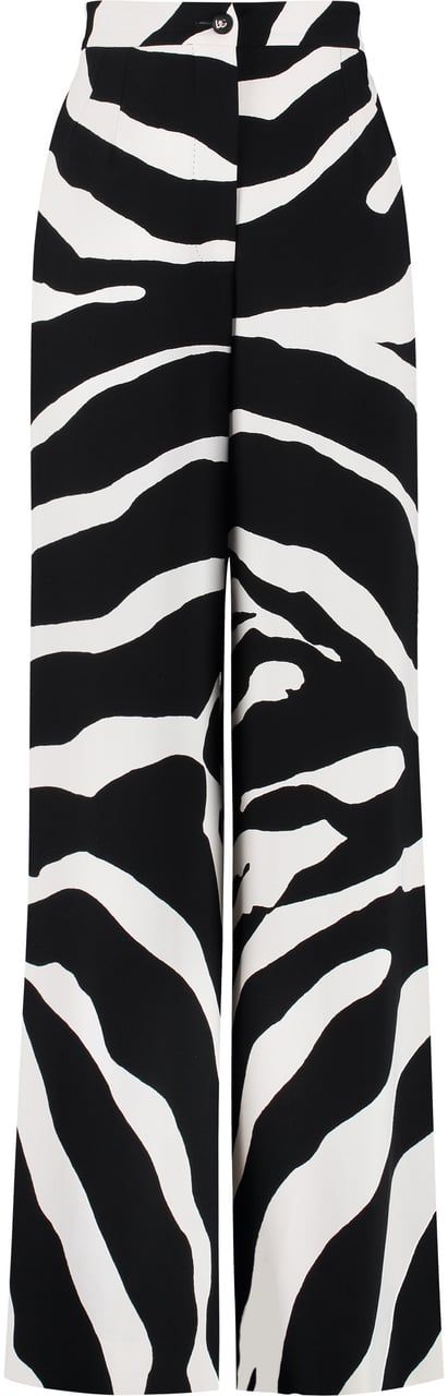 Dolce & Gabbana Printed palazzo pants Zwart