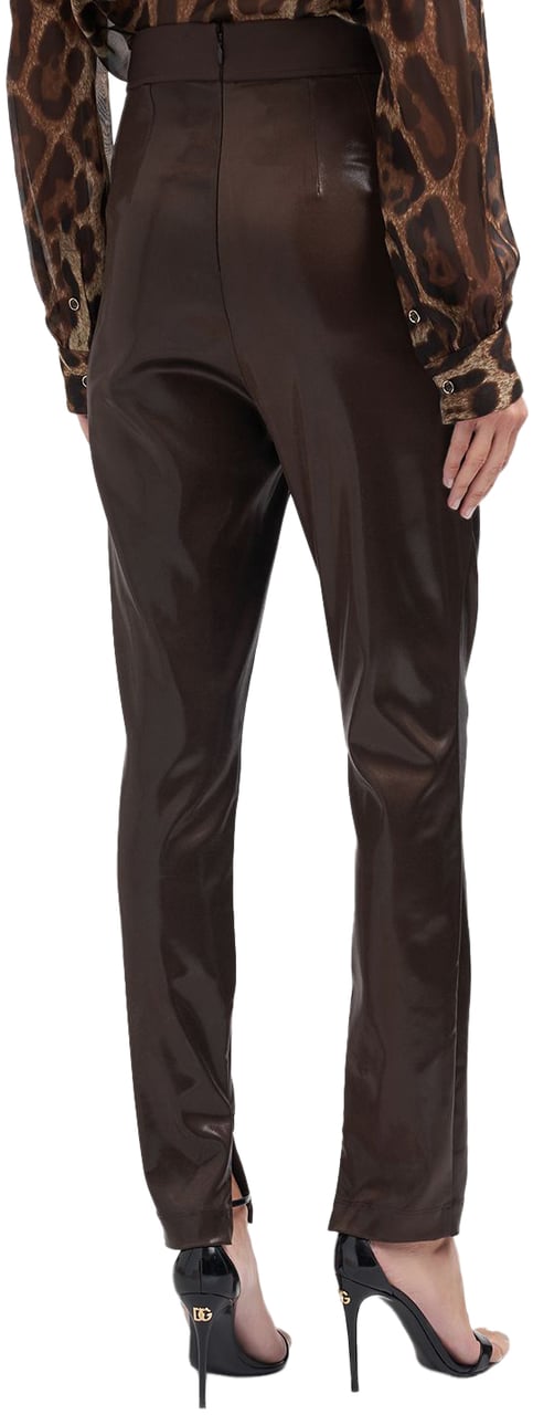 Dolce & Gabbana Leggings with elastic in waist Bruin