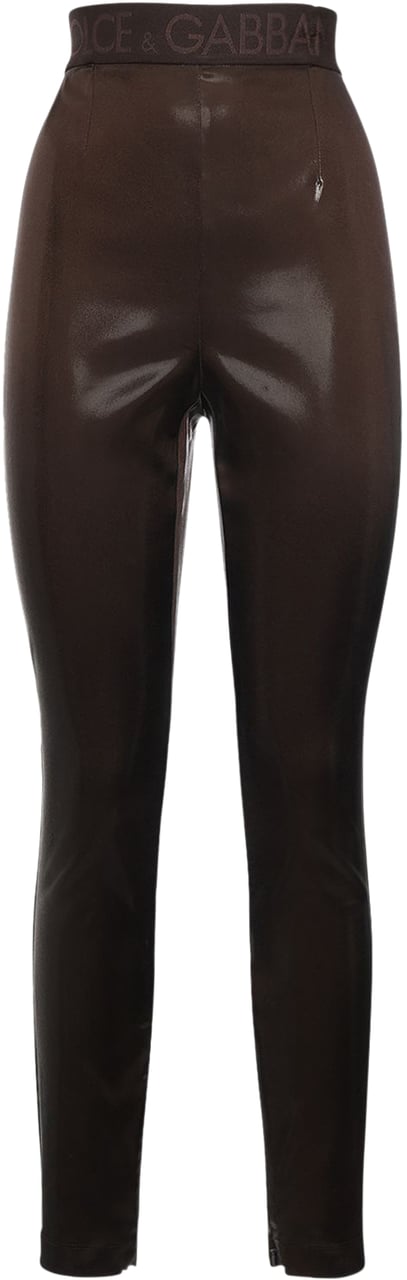 Dolce & Gabbana Leggings with elastic in waist Bruin