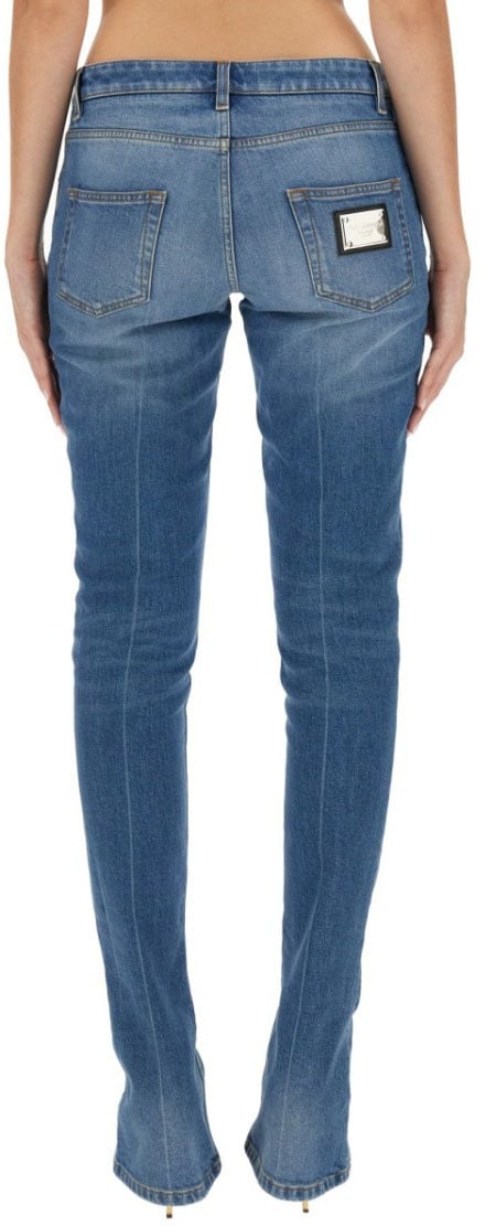 Dolce & Gabbana Skinny Fit Jeans Blauw