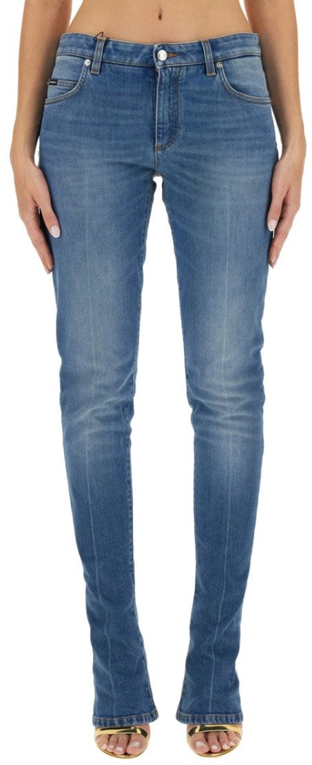 Dolce & Gabbana Skinny Fit Jeans Blauw
