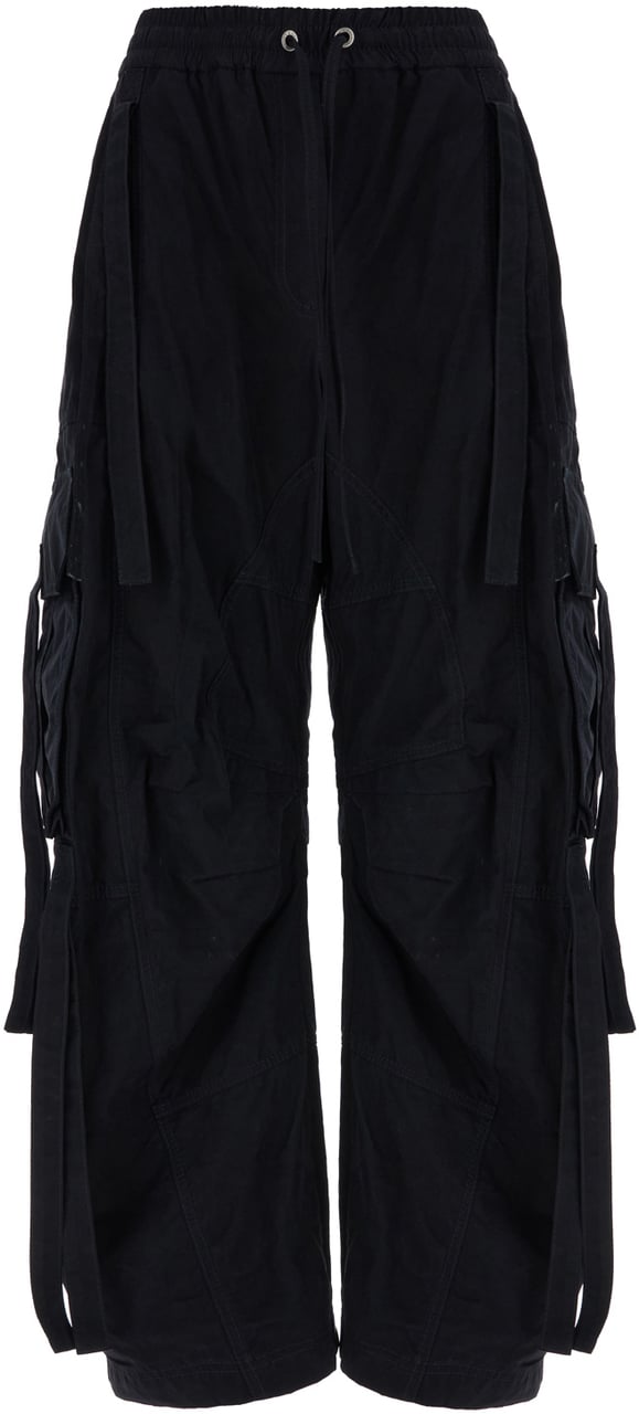 Dolce & Gabbana Dolce&gabbana Black cotton blend cargo pants Zwart