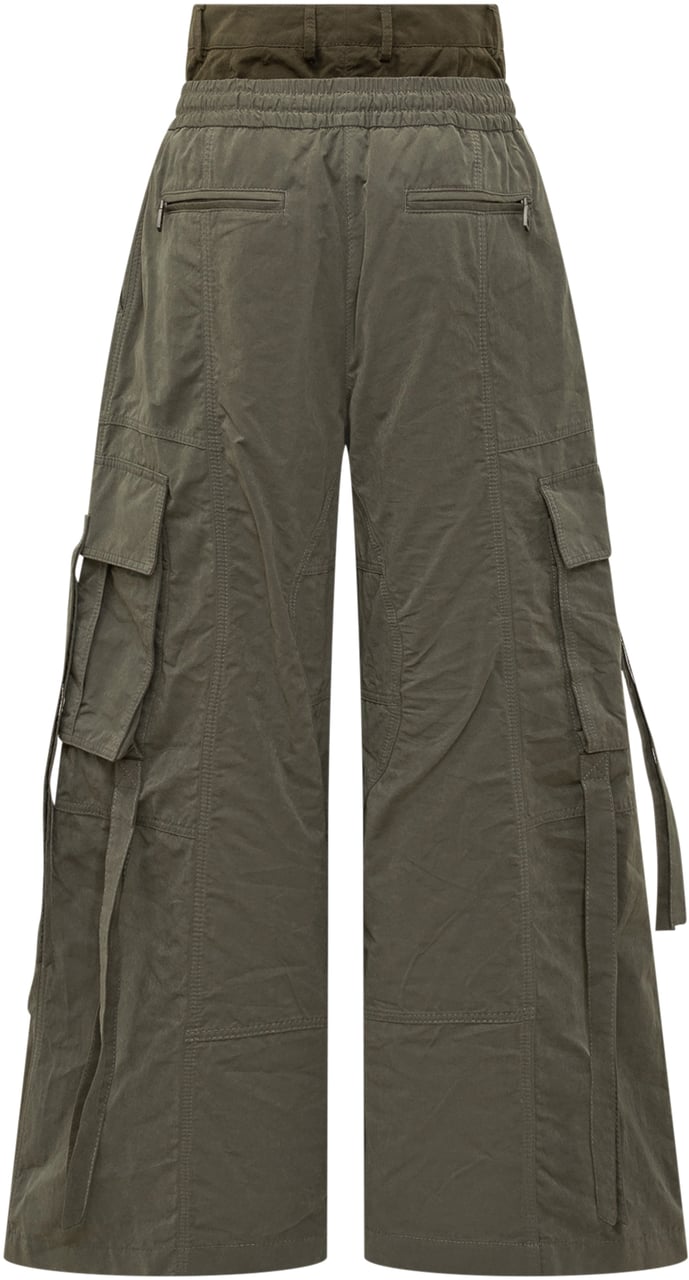 Dolce & Gabbana Pantaloni Cargo Dolce & Gabbana a Gamba Larga Donkergroen