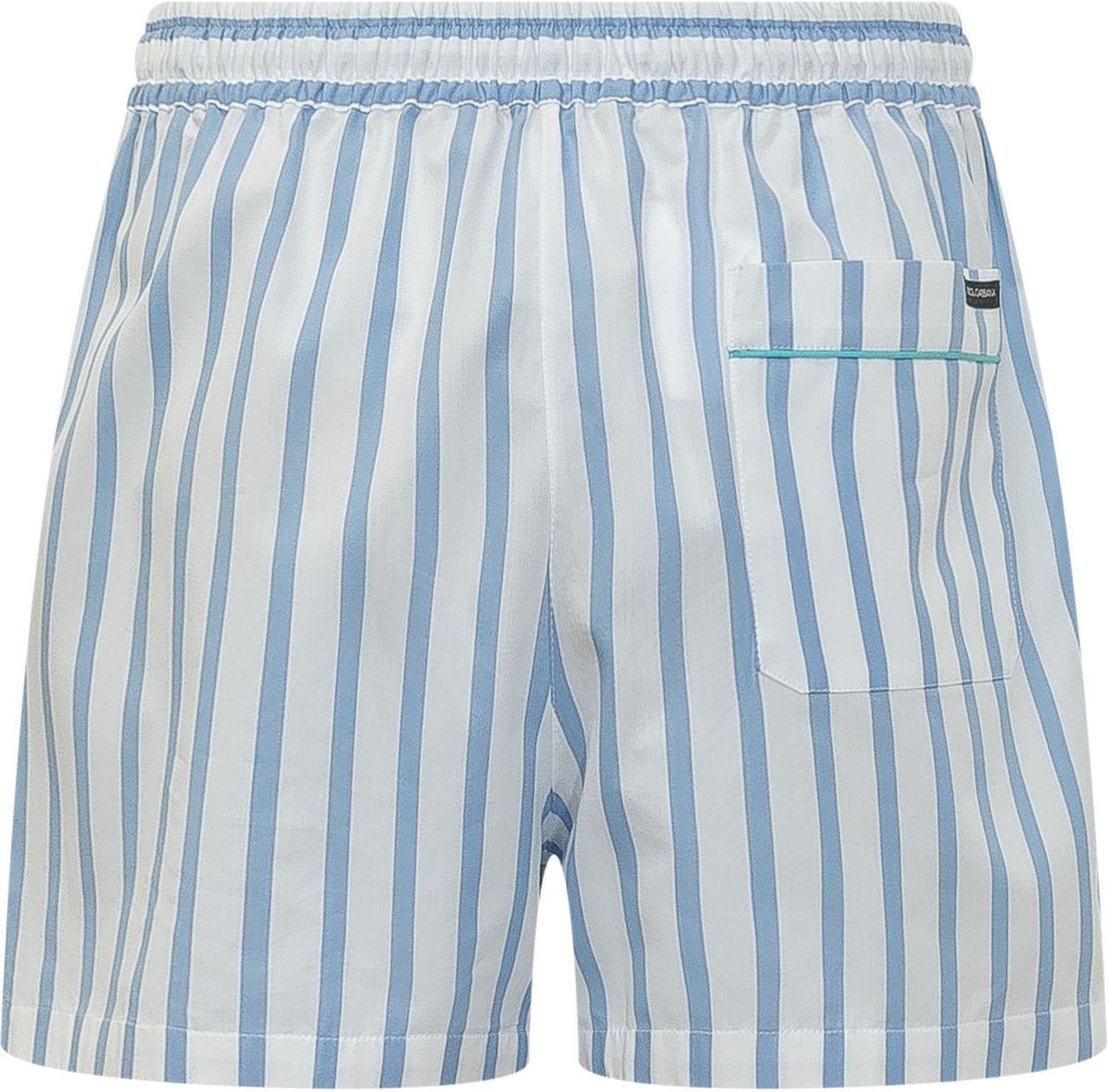 Dolce & Gabbana Shorts a Righe con Vita Elasticizzata Lichtblauw